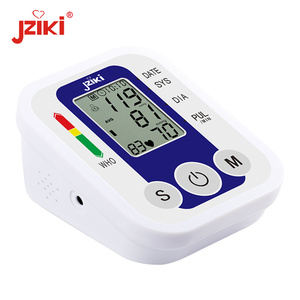 Venta caliente Jziki eléctrico <span class=keywords><strong>Digital</strong></span> tensiómetro brazo superior <span class=keywords><strong>BP</strong></span> máquina esfigmomanómetro medidor de presión arterial con manguito para el hogar - Product Image 4