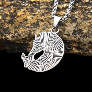 Yunnique – collier avec pendentif licorne en acier inoxydable pour hommes, bijoux cadeau - Product Image 2