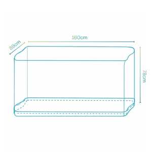 Moustiquaire pour lit bébé 160x89x78 cm, protection universelle élastique anti-moustiques - Product Image 2