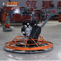 Truelle à béton à essence ZUJI haute puissance ZJ100, 150 tr/min, profondeur de travail 8-10 cm, moteur et boîte de vitesses, finisseur de ciment