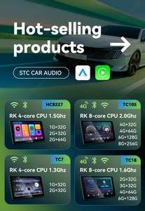 Système audio stéréo radio GPS multimédia pour voiture avec écran tactile HD, lecteur vidéo Android 9 IPS, navigation GPS, autoradio - Product Image 2