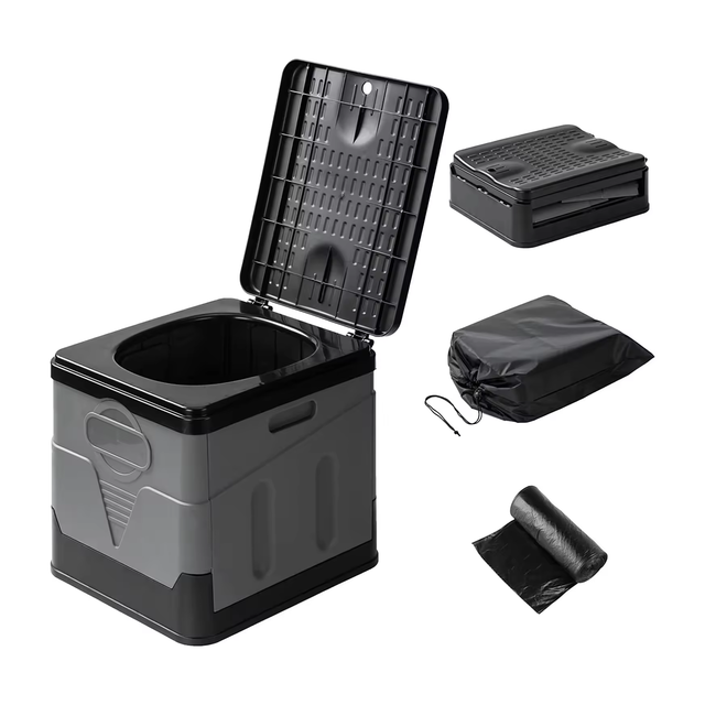 Emergency Use Easy Folding Porta Potty Mobile Plastic Portable Toilets Outdoor Toilet Travel Adult Portable Camping Toilet