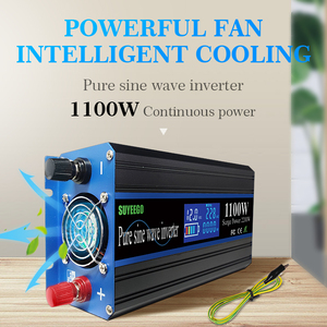 SUYEEGO เครื่องแปลงไฟรถยนต์ 12v 220v 500w 1100w สำหรับใช้ในบ้าน คลื่นไซน์บริสุทธิ์ สำหรับระบบโซลาร์เซลล์ SYGG-1100W เครื่องแปลงไฟรถยนต์ SYGG-1100W - Product Image 3