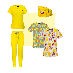 Conjunto de uniforme de enfermera transpirable de alta calidad para mujer, uniforme médico de hospital, diseño de pantalones - Product Image 5