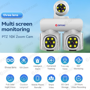 9MP UHD CCTV Seguridad para el hogar Cámara PTZ 10X Zoom óptico 3 pantallas 360 WiFi Cámara DE SEGURIDAD Precio de fábrica Hikwifi - Product Image 2