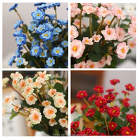 ZZLTY Vente en gros de petites roses artificielles grimpantes pour la décoration florale de mariage, de la maison et du salon
