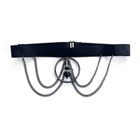 Accessoires de chaîne de jambe de perle d'alliage de gland multicouche sexy femmes chaîne de cuisse élastique simple réglable bijoux de corps