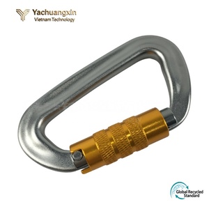 Custom CE Certified O-Type <b>Snap</b> <b>Hook</b> Carabiner Made of Aluminum7075 with Black Finish for Automotive Industry - Product Image 3