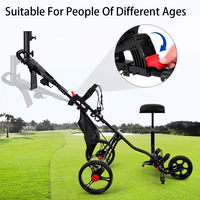 Nouveau design de chariot de golf électrique télécommandé chariot de golf à batterie 45 trous pliable suivez-moi chariot de golf