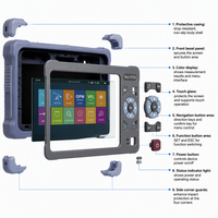 OTDR de Pantalla Táctil NK4000 1310/1550nm, Reflectómetro de Fibra Óptica con VFL Integrado, OPM y Mapa de Eventos para Mantenimiento de Redes FTTX/FTTH