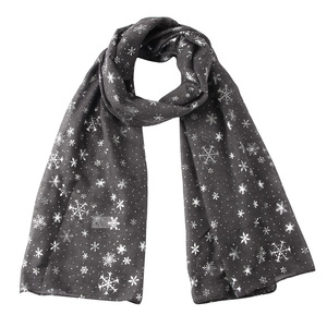 Sciarpa/Scialle da Donna Jane Autunno-Inverno 2022 in Poliestere con Motivo a Pois Argentati 70*180cm Nuovo Regalo di Natale - Product Image 6