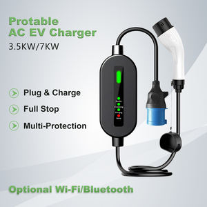 Nuevo Cargador de CA Portátil para Vehículos Eléctricos de 3.5KW/7KW con Interfaz TIPO1/TIPO2, Clasificación IP65, Control por Aplicación para Uso en Exteriores y en el Hogar - Product Image 3