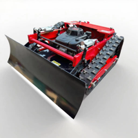 Tondeuse à gazon robotisée sans fil certifiée CE EPA avec pelle à neige, moteur 4 temps, châssis en acier pour jardin, agriculture, pente