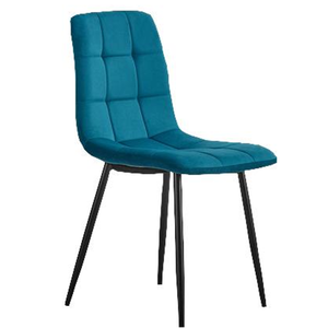 <span class=keywords><strong>Sedia</strong></span> da Pranzo Imbottita con Telaio <span class=keywords><strong>in</strong></span> Metallo Verniciato a Polvere e <span class=keywords><strong>Tessuto</strong></span> Confortevole per Arredamento Soggiorno - Product Image 1