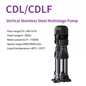 ปั๊มหอยโข่งสเตนเลสสตีลแบบหลายใบพัดแนวตั้ง CDLF สำหรับระบบจ่ายน้ำ HVAC เพิ่มแรงดันน้ำ ระบบน้ำเย็น <span class=keywords><strong>MINAMOTO</strong></span> OEM - Product Image 3