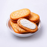Machine à biscuits et à cookies Cracker Panda avec garniture centrale, deux voies, machine à biscuits sandwich