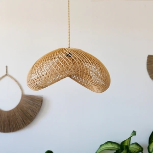 Tutti i semplici oggetti luminosi classici in <span class=keywords><strong>metallo</strong></span> luci eleganti paralume in Rattan tessuto <span class=keywords><strong>Vintage</strong></span> in Rattan paralume decorazione per la casa - Product Image 3