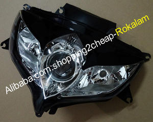 Conjunto de Faros delanteros para motocicleta Suzuki <span class=keywords><strong>K8</strong></span>, <span class=keywords><strong>GSX</strong></span>-<span class=keywords><strong>R600</strong></span>, 08, 09, 10 <span class=keywords><strong>GSX</strong></span>-R750, 2008, 2009, 2010, GSXR600, GSXR750, con lente transparente - Product Image 2