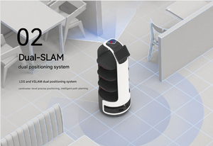 Nuevo robot personalizado para restaurante de hotel, entrega de comidas no tripulada, Servicio y Servicio, robot inteligente para entrega de restaurante - Product Image 4