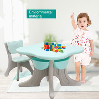 Ensemble de meubles en plastique Table et chaise pour enfants pour l'école maternelle et les enfants