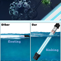 Lampe d'aquarium UV professionnelle à haute efficacité 20W 220v lumière germicide pour les machines de traitement de l'eau de contrôle des algues