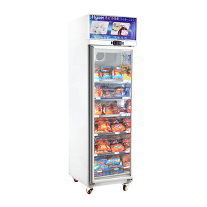 Congélateur vertical commercial chinois à porte simple en verre - Product Image 1
