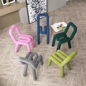 Canapé de salle à manger moderne en tissu, le <span class=keywords><strong>plus</strong></span> beau, avec dossier, chaise de loisirs colorée pour salon - Product Image 5