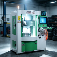 Machine de réparation de roues verticales en alliage de cristal AWR804VP, découpe au diamant, réparation CNC, remise à neuf