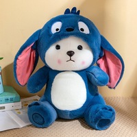 Prix de gros Personnage de dessin animé Point Ours Peluche Chapeau Réversible Surprise Animal Jouets en peluche