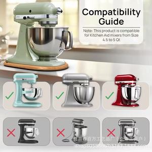 Bamboo Mixer Stand Tray 4.5-5 Qt KitchenAid Compatible <b>Desktop</b> Storage Base - Product Image 1