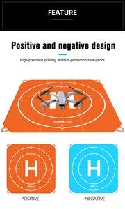 Startrc almofada de pouso dobrável para drone, à prova d' água mini <span class=keywords><strong>3</strong></span>, 65cm para mavic air 2 fpv quadrado, acessórios para drones oem - Product Image 3