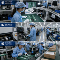 Services de fabrication de prototypes de circuits imprimés (PCB) et de cartes électroniques assemblées (PCBA) sur mesure, fabricant chinois, matériaux Rogers, finition de surface ENIG