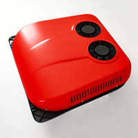 Climatiseur de stationnement électrique RUIDIAITE durable 12 V 24 V, double ventilateur à haut débit d'air, double climatiseur