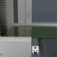 Capteur photoélectrique rétroréfléchissant M8 avec boîtier, suppression de l'arrière-plan, interrupteur de proximité à fibre optique à réflexion diffuse