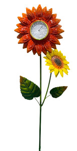 Piquets de jardin à fleurs en métal Grand <span class=keywords><strong>paysage</strong></span> décoratif coloré Jardinage Décoration extérieure Ornement de pelouse et de cour Rouille - Product Image 6