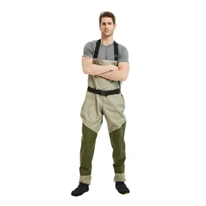 <span class=keywords><strong>Waders</strong></span> de taille en tissu <span class=keywords><strong>respirant</strong></span> 3 et <span class=keywords><strong>5</strong></span> <span class=keywords><strong>couches</strong></span> de haute qualité pour la pêche et la chasse - Product Image 1