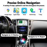 Interface sans fil CarPlay et Android Auto pour Infiniti Q50/Q60/QX50 2014-2015, navigation Android Auto, Mirror Link, Airplay