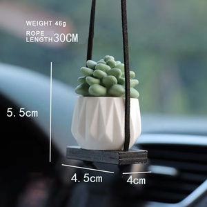 Adorno Colgante de Resina con Forma de Cactus para Coche, Decoración Interior para el Espejo Retrovisor - Product Image 6