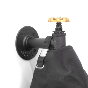 Crochets industriels noirs en gros, design de robinet à roue jaune, crochets adaptés pour les vêtements et les chapeaux - Product Image 1