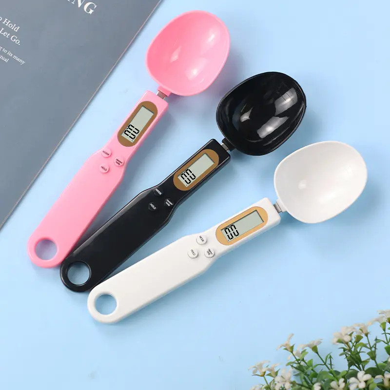 500g Digital Measuring Spoon with LCD Display Kitchen Electronic Food Flour Scale Tool 0.1g/0.01oz Precise for Milk Coffee Tea