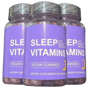 OEM sleep gummies l- theanine melatonin softgel sleep aid food supplement for improve sleep quality factory gummies