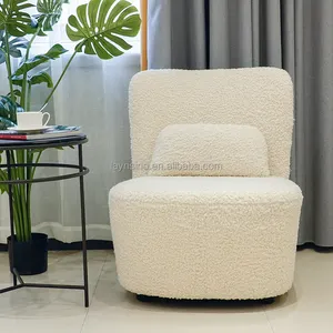 Tissu de conception le plus récent de chaise de canapé à dossier haut blanc moderne de luxe pour le salon chambre à coucher hôtel loisirs d'intérieur-style durable