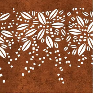 Écran décoratif en acier corten découpé au laser pour extérieur, résistant aux intempéries, imperméable, facile à installer, utilisation intérieure/extérieure - Product Image 2