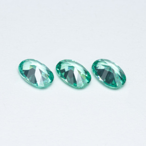 <span class=keywords><strong>Pietra</strong></span> Sciolta Ovale Zircone <span class=keywords><strong>Paraiba</strong></span> 5A con Fondo Piatto Appuntito per Anelli e Ciondoli Gioielli con Gemme - Product Image 3