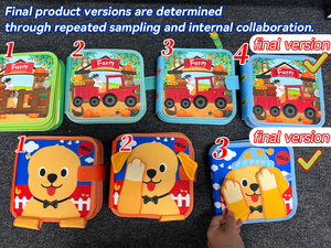 Livre sensoriel Montessori en feutre sur le thème de la cuisine 3D, jouet éducatif précoce pour les tout-petits, jouet de voyage sûr et portable pour les enfants - Product Image 4