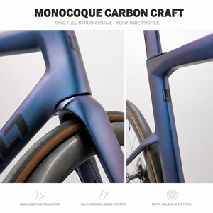 Bicicleta de Carretera de Fibra de Carbono 700C SHIMA-NO 105 Di2 R7170 24S con Cambio Electrónico, 7.6 kg Ultraligera, Bicicleta de Carreras Aerodinámica con Frenos de Disco - Product Image 4