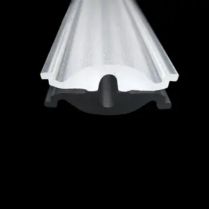 Outdoor Line Light LED Parts Acrylic PMMA Frosted Linear Lens Optical Plastic Lampshade with Designed Light Distribution