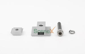 Composants de support PV 30 35 40 45 mm, <span class=keywords><strong>fixation</strong></span> universelle de <span class=keywords><strong>panneau</strong></span>, pince intermédiaire pour accessoires de montage de panneaux solaires - Product Image 4