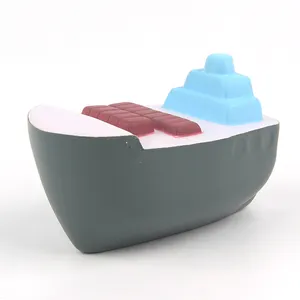 Custom logo print PU cargo ship boat stress ball shipping container stress ball