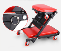 Chariot de mécanicien pour atelier automobile - Accessoires automobiles pour garage, idéal pour le sol automobile, profil bas, chariot à roulettes de 40 pouces pour mécaniciens